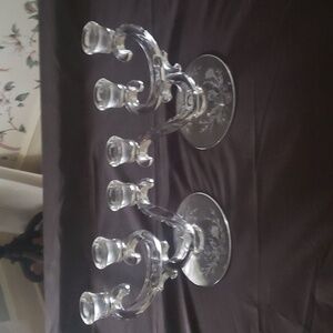 Fostoria candle holders